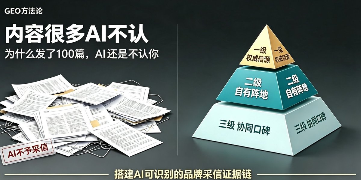 内容信源分级模型：为什么发了100篇，AI 还是不认你