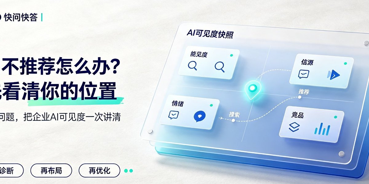 GEO快问快答：AI不推荐怎么办？先看清你的位置，5个问题把企业AI可见度一次讲清
