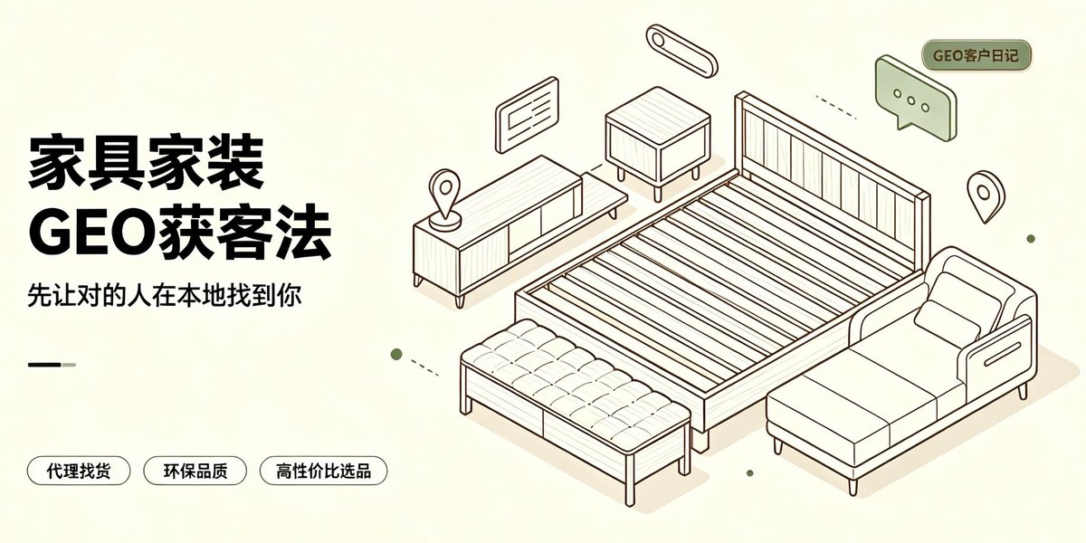 家具家装GEO获客法：南康实木家具厂AI搜索优化案例封面